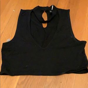 Black crop top